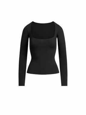 NWT Skims Cotton Jersey Scoop Neck
Long Sleeve Top SMALL